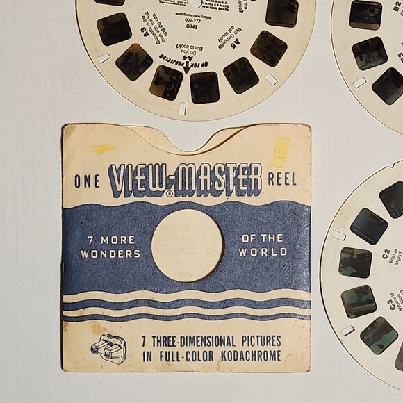 VINTAGE View Master Reels x 3 WORDS MAKE STORIES Pinocchio Walt Disney - Picture 2 of 6